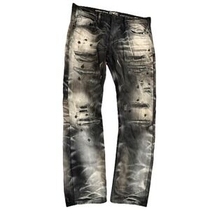 JC‎ Jordan Craig Mens Paint Distressed Legacy Edition Collins Jeans Sz 34x34